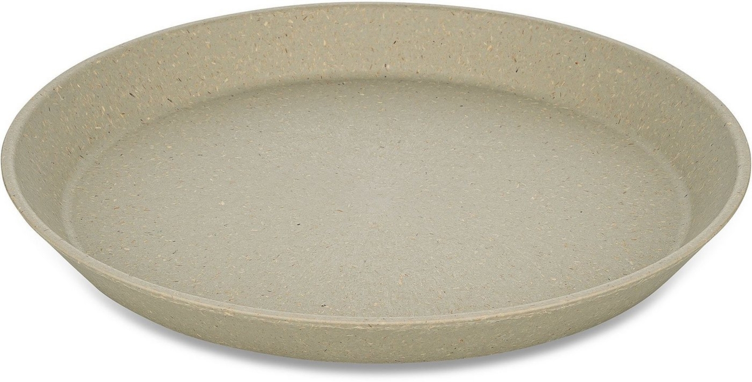 Koziol Kleiner Teller 4er-Set Connect Plate, Kuchenteller, Kunststoff-Holz-Mix, Nature Desert Sand, 20. 5 cm, 7100700 Bild 1