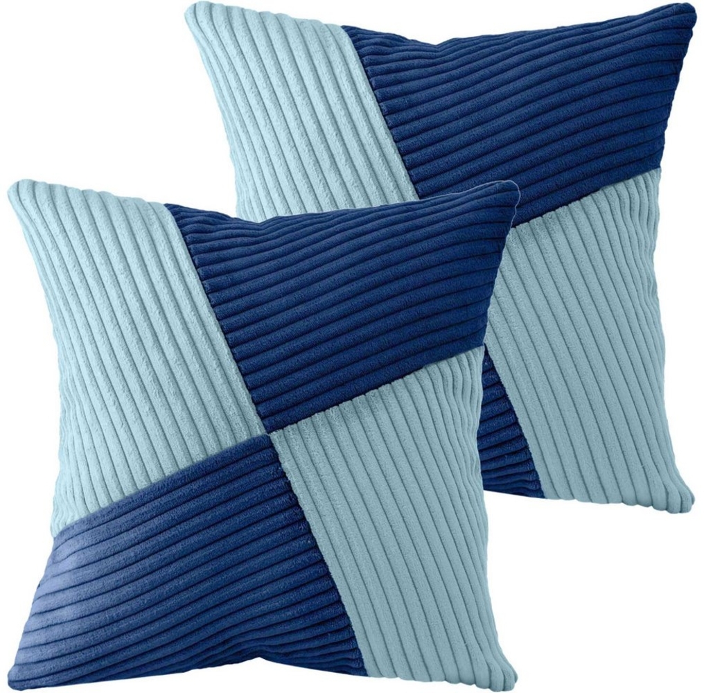 Amilian Dekokissen mit Füllung und Bezug - 2er Set - Zierkissen, Sofakissen - 40x40 cm, (2 Stück), Dekokissen mit Inlett - Couchkissen mit Kissenfüllung Bild 1