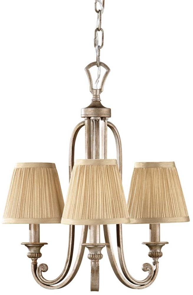 Elstead Lighting Abbey 3-Light Kronleuchter Beige 3-flammig E14 Bild 1