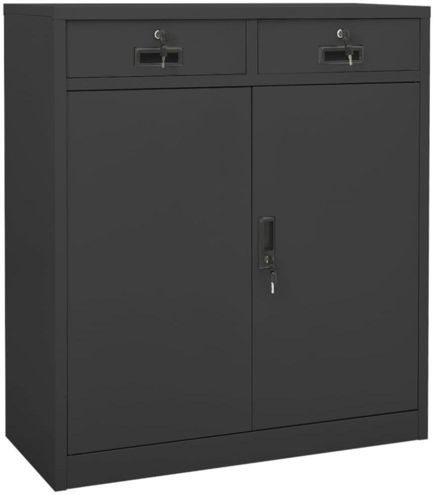 vidaXL Büroschrank Anthrazit 90x40x102 cm Stahl [336412] Bild 1