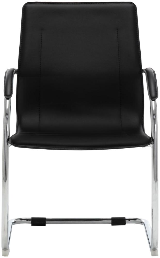 vidaXL Freischwinger Bürostuhl Schwarz Kunstleder [289355] Bild 1