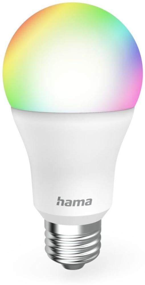 Hama Smarte WLAN-LED-Lampe, E27, Matter, 9W, RGBW, für Sprach-/App-Steuerung, Weiß Bild 1