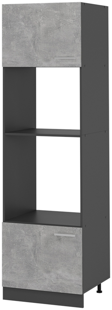 Vicco Mikrowellenumbauschrank Beton 60 cm, R-Line Bild 1