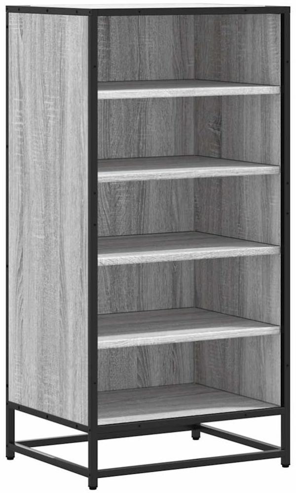 vidaXL Schuhregal Grau Sonoma 48x38x97,5 cm Holzwerkstoff 849207 Bild 1