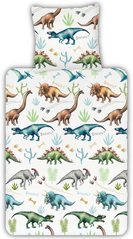 ESPiCO Bettwäsche Trendy Bedding Dinos Renforcé 135 x 200 + 80 x 80 cm Bild 1