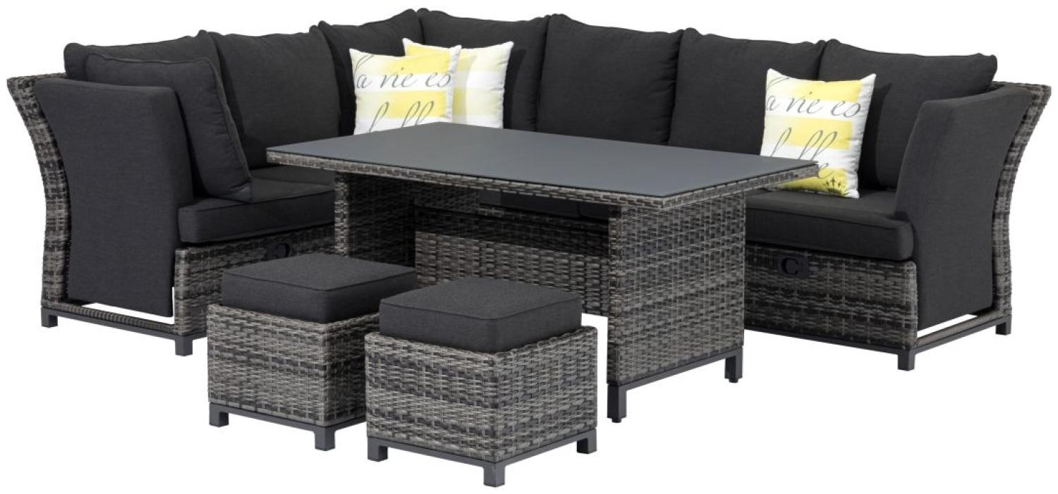 Primaster Dining Lounge Set Comino Deluxe Garten Möbel Sitzgruppe Anthrazit Bild 1