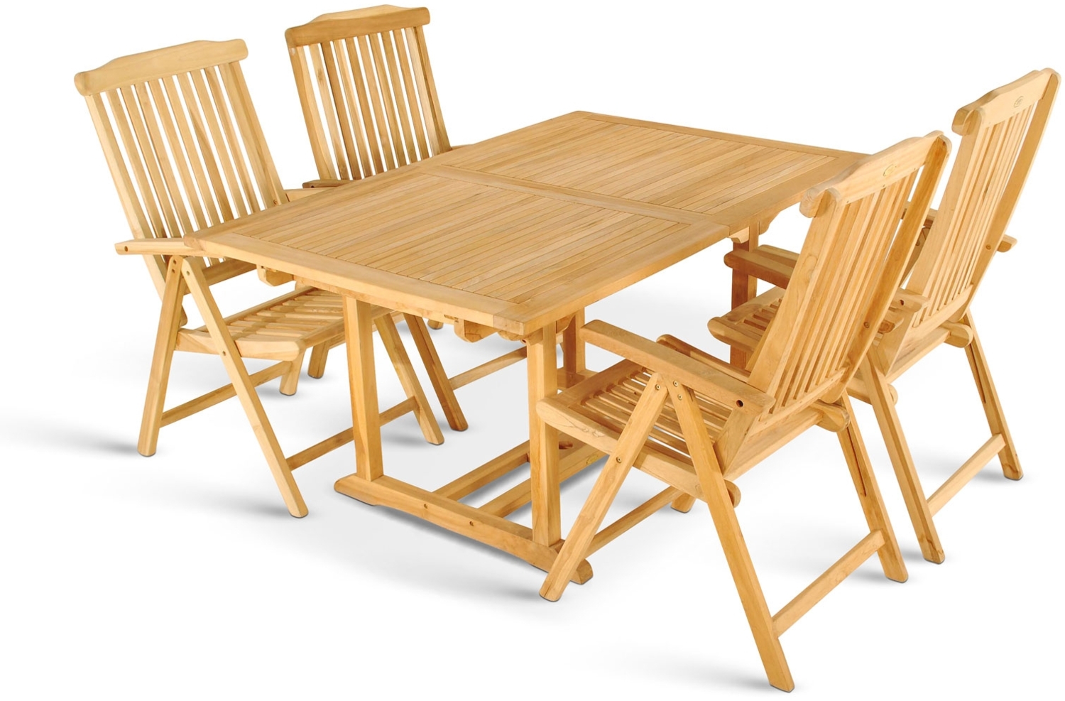 Gartenmöbel Set 5tlg Teak Gartentisch ausziehbar 180-240 cm KUBA/ARUBA 51875712 Bild 1