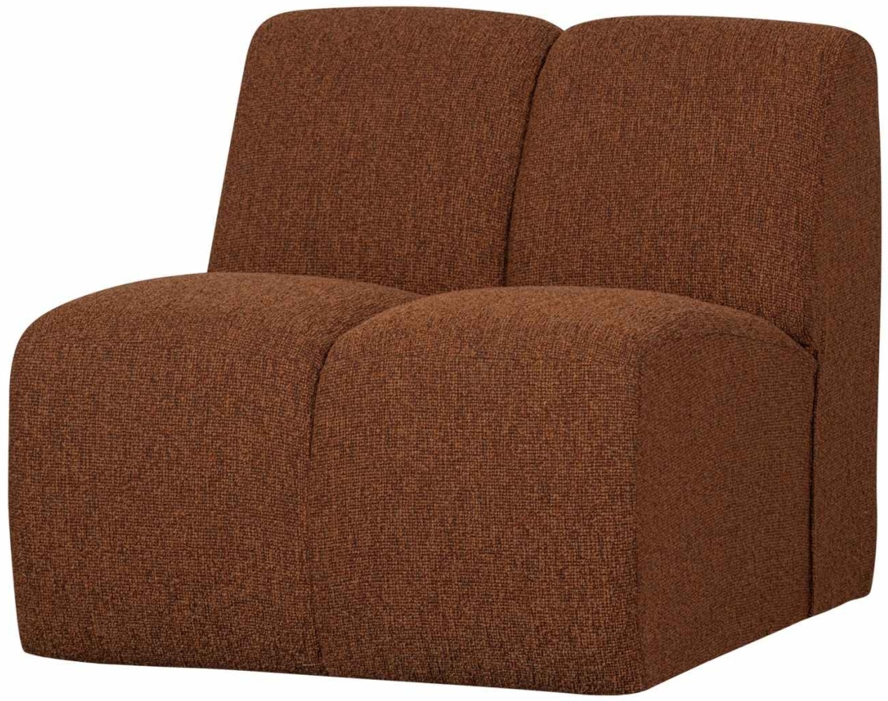 Modulsofa Mojo Boucle Einzel-Element, Rostbraun Bild 1