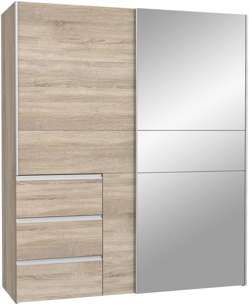 Schwebetürenschrank >WINN 2< (BxHxT: 170,3x205x61,2 cm) in Sonoma Eiche Bild 1