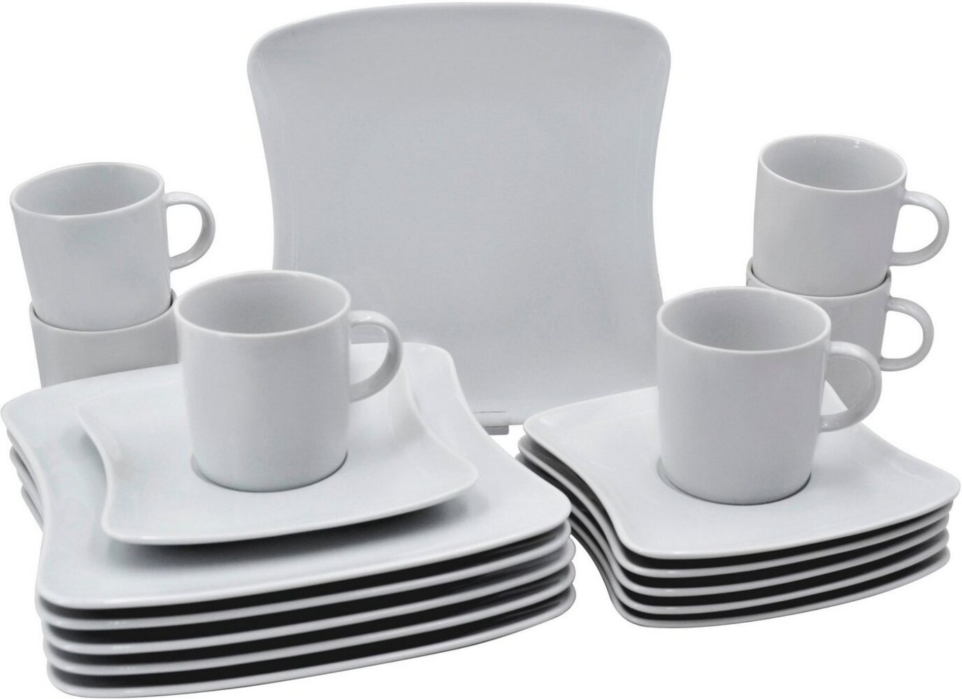 Retsch Arzberg Kaffeeservice Geschirr-Set, Service SANDY (18-tlg), 6 Personen, Porzellan, Porzellan Made in Germany, 18 Teile, für 6 Personen Bild 1