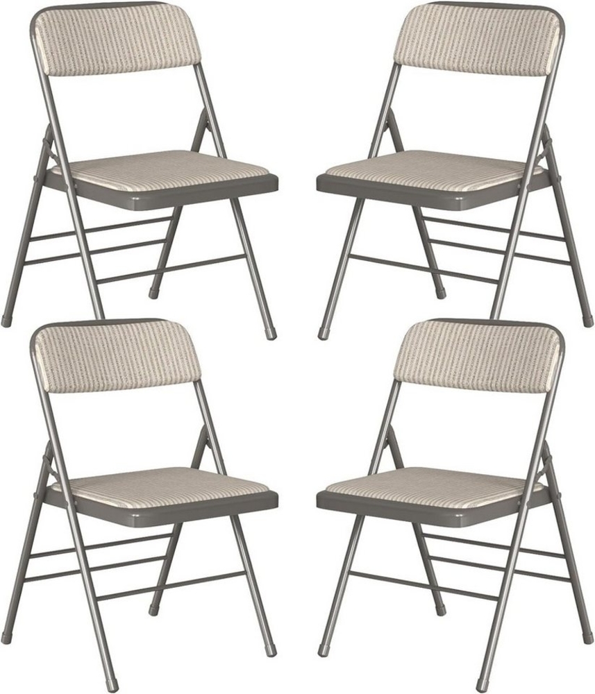 JEOBEST Klappstuhl Essstühle, Tragbare gepolsterte Küchenstühle für Aktivitäten im Freien, (Set, 4 St) Metall-Gestell 45 x 48 x 78 cm Bild 1