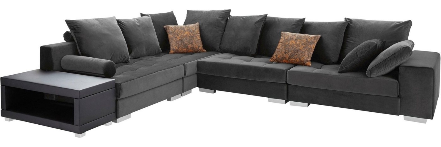 INOSIGN Ecksofa Vale L-Form, incl. Couchtisch, Steppung im Sitzbereich, Federkern Bild 1