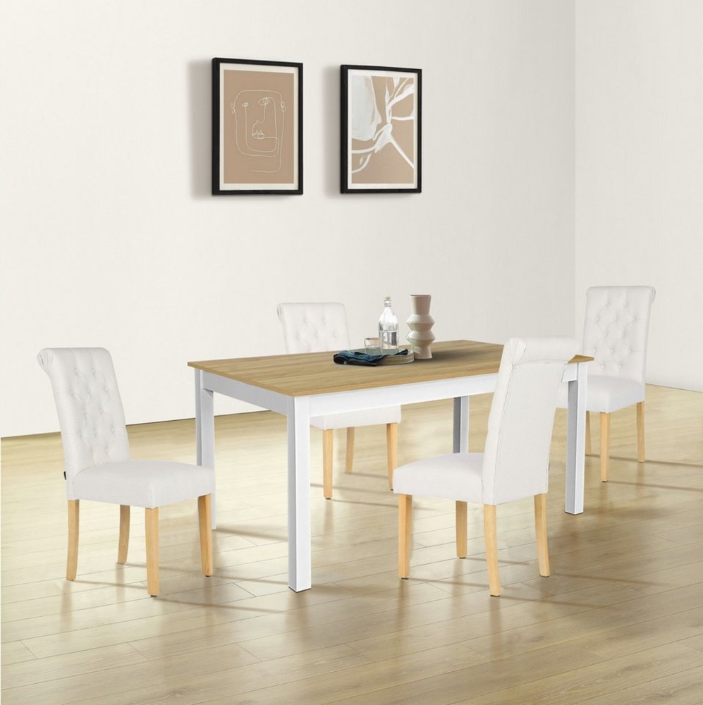 Home affaire Esszimmerstuhl Liao, TOPSELLER!, OTTOs Choice, 2er-Set (Set), pflegeleichter Webstoff Bezug, Knopfheftung, Sitzhöhe ca. 51 cm Bild 1