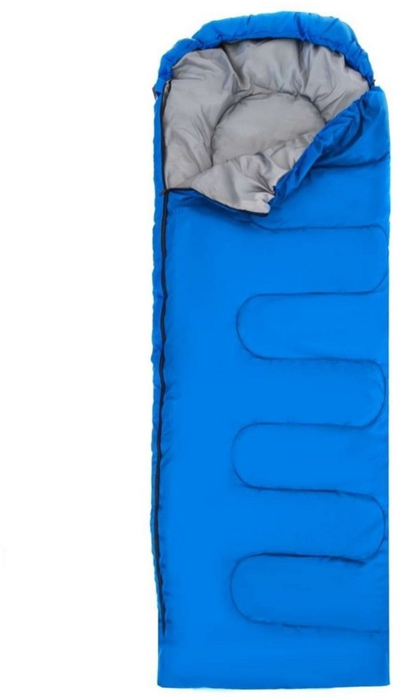 Intirilife Schlafsack (1 tlg), Schlafsack 15 - 20 Grad aus blauem Polyester - 200x70 cm Bild 1