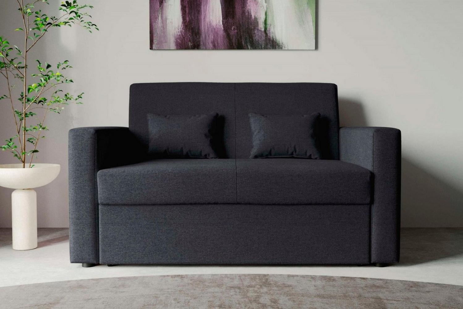 INOSIGN Schlafsofa Ravena, Breite 146 cm, mit Bettfunktion, kompaktes 2-Sitzer Sofa, Webstoff, Cord Bild 1