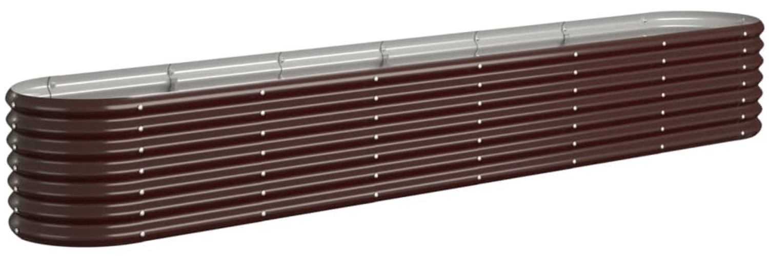vidaXL Hochbeet Verzinkter Stahl 260x40x36 cm Braun 318880 Bild 1