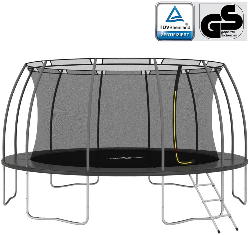 Trampolin-Set Rund 488x90 cm 150 kg Bild 1