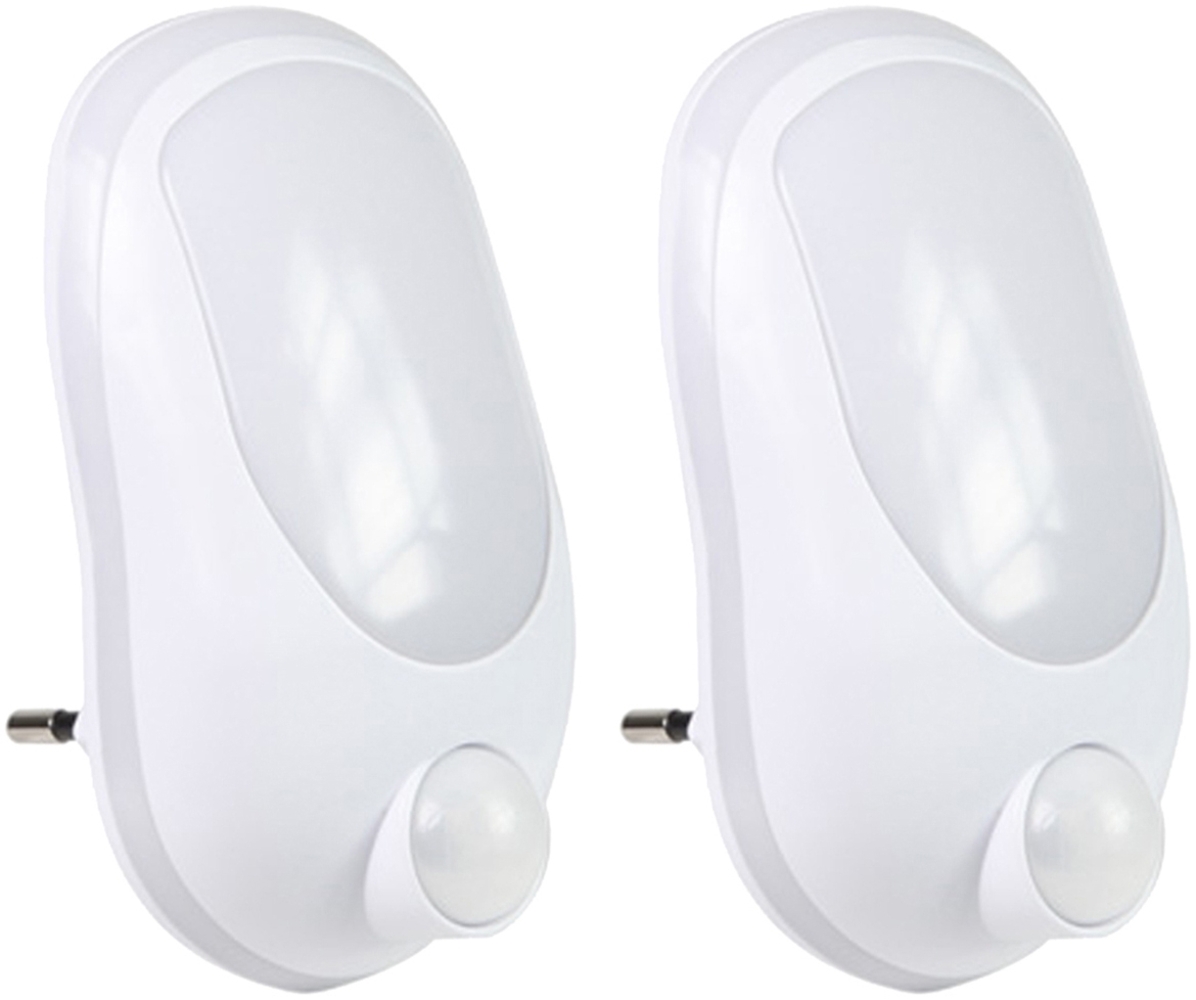 2er SET Nachtlichter mit Bewegungsmelder, 3 x 0,8W LEDs, Orientierungslicht Bild 1