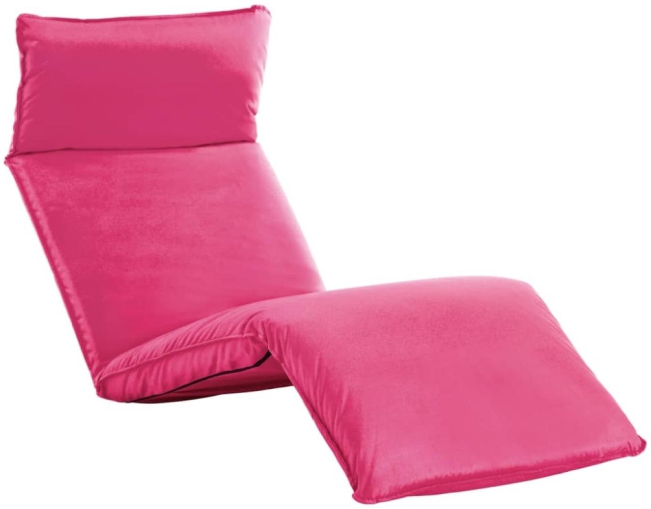 vidaXL Sonnenliege Klappbar Oxford-Gewebe Rosa 316047 Bild 1