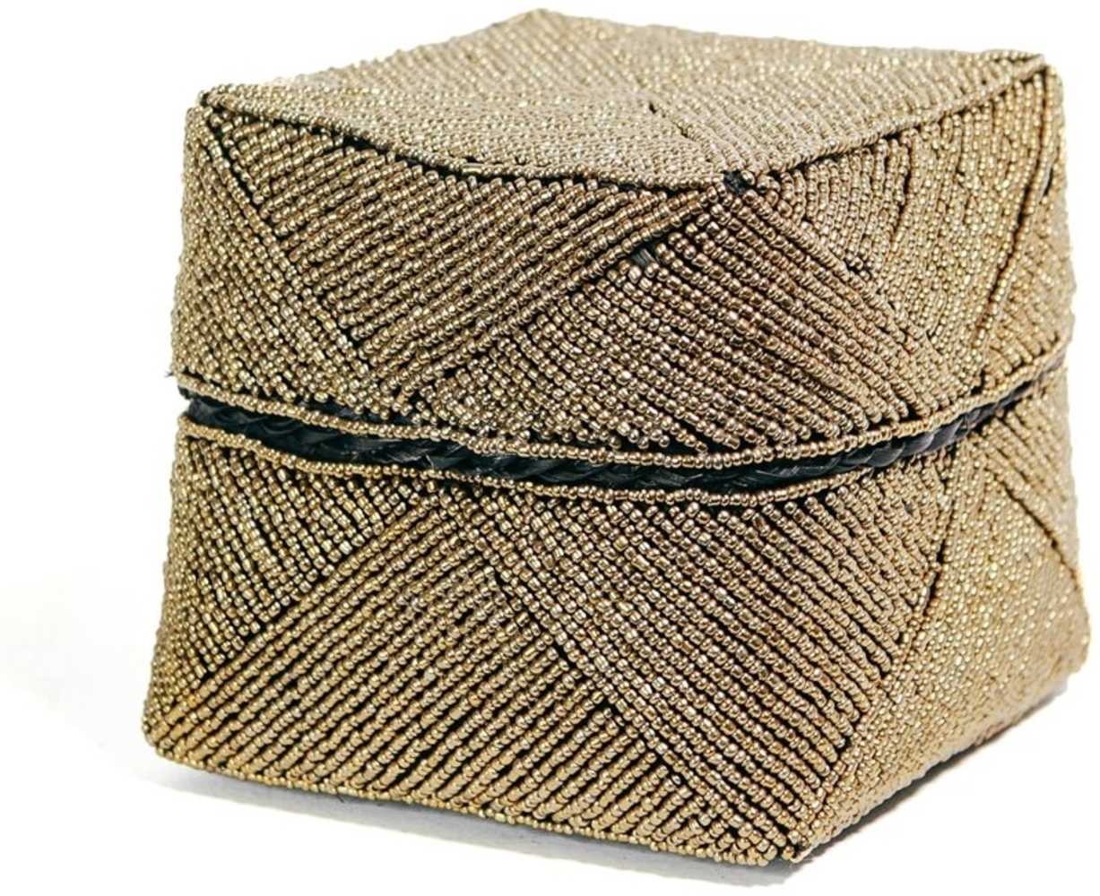 Der Perlenkorb - Gold - M - Gold - 15x15x12cm Bild 1