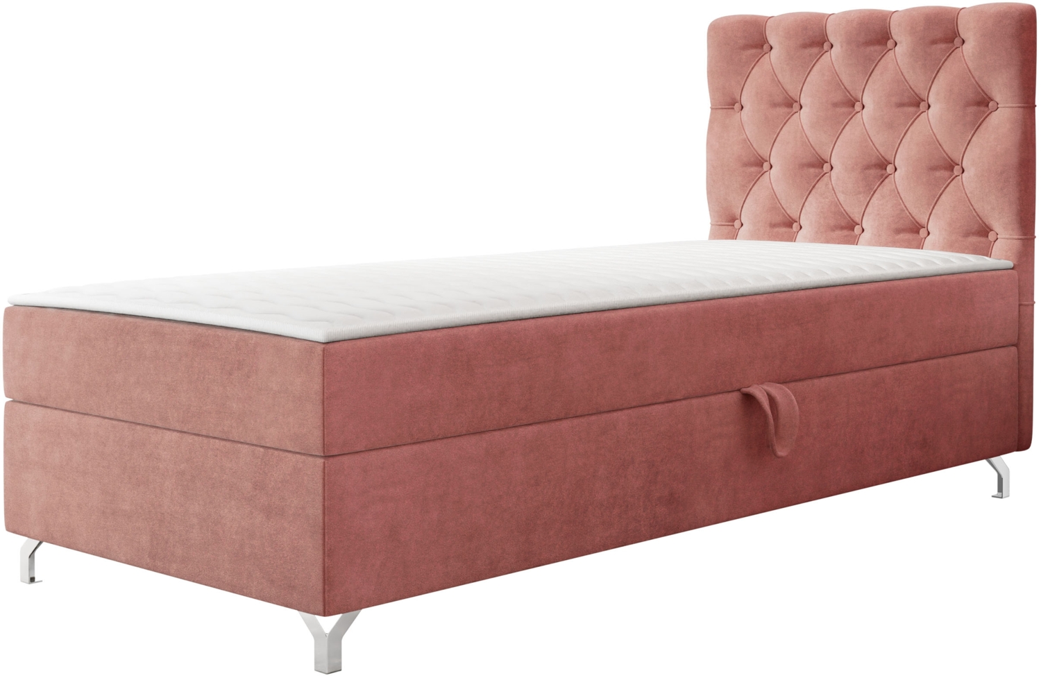mirjan24 Boxspringbett mit H3-Matratze Cylio I , braun, 80x200 cm Bild 1