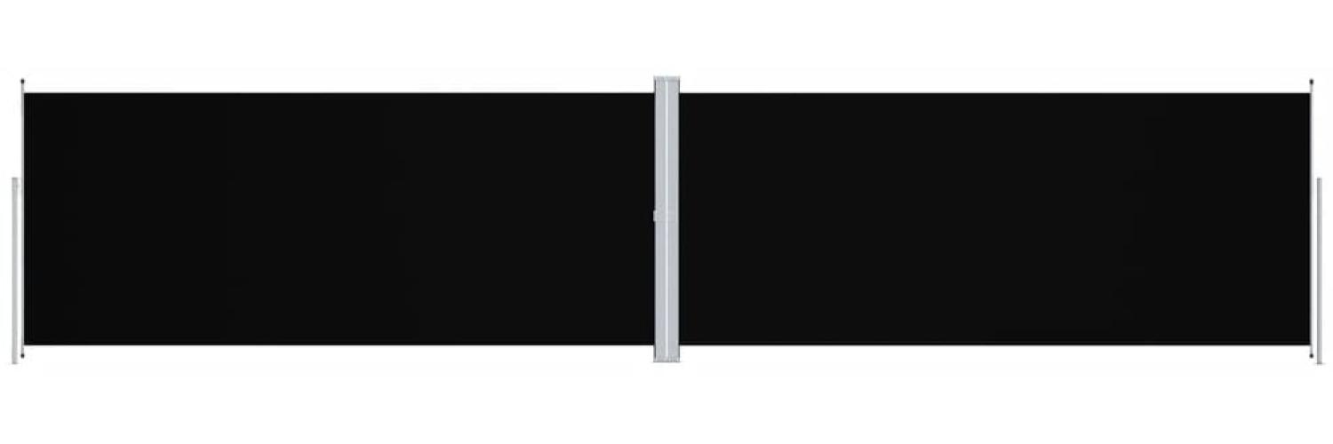 vidaXL Seitenmarkise Ausziehbar Schwarz 220x1000 cm 318048 Bild 1