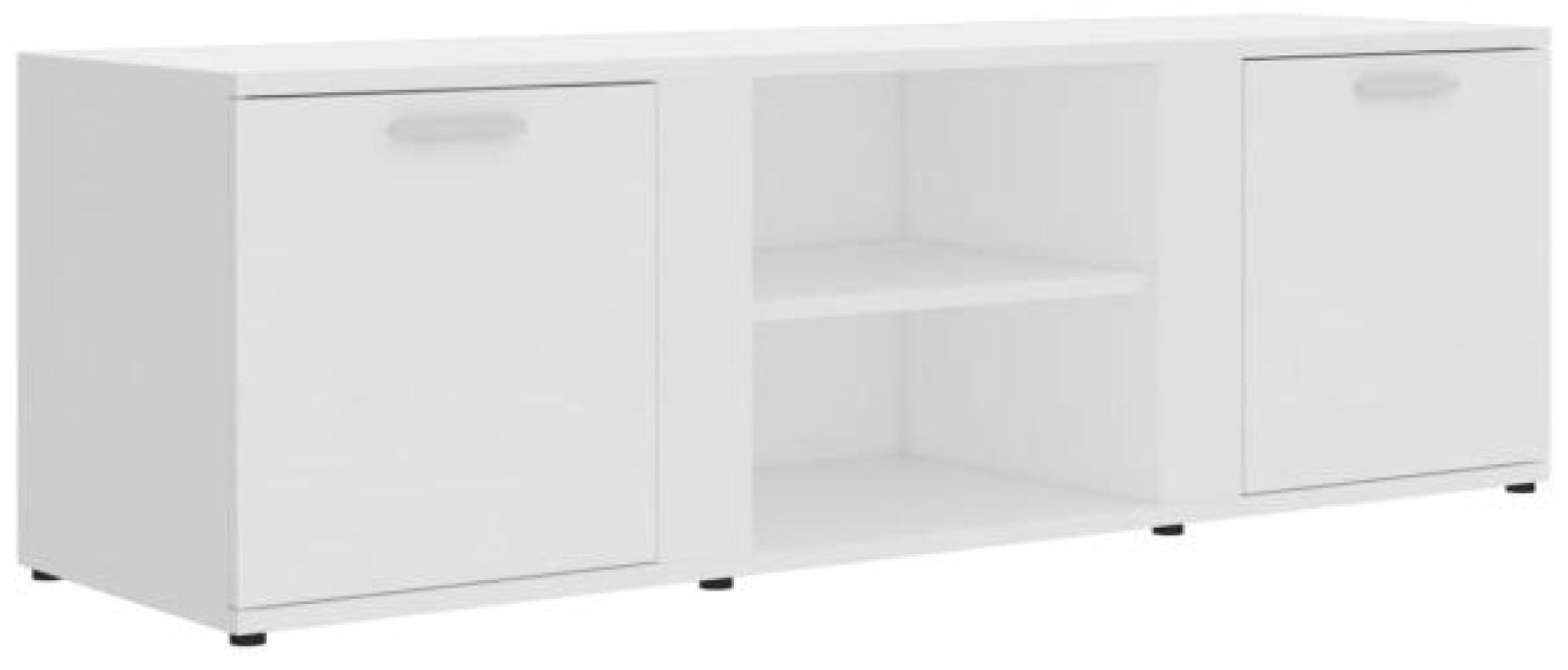 vidaXL TV-Schrank Weiß 120x34x37 cm Holzwerkstoff 801161 Bild 1