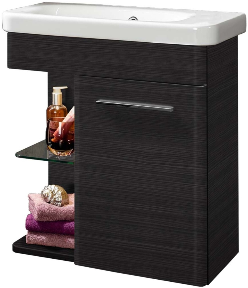 Lanzet K8 Gäste WC Set 60 cm Schwarz Bild 1