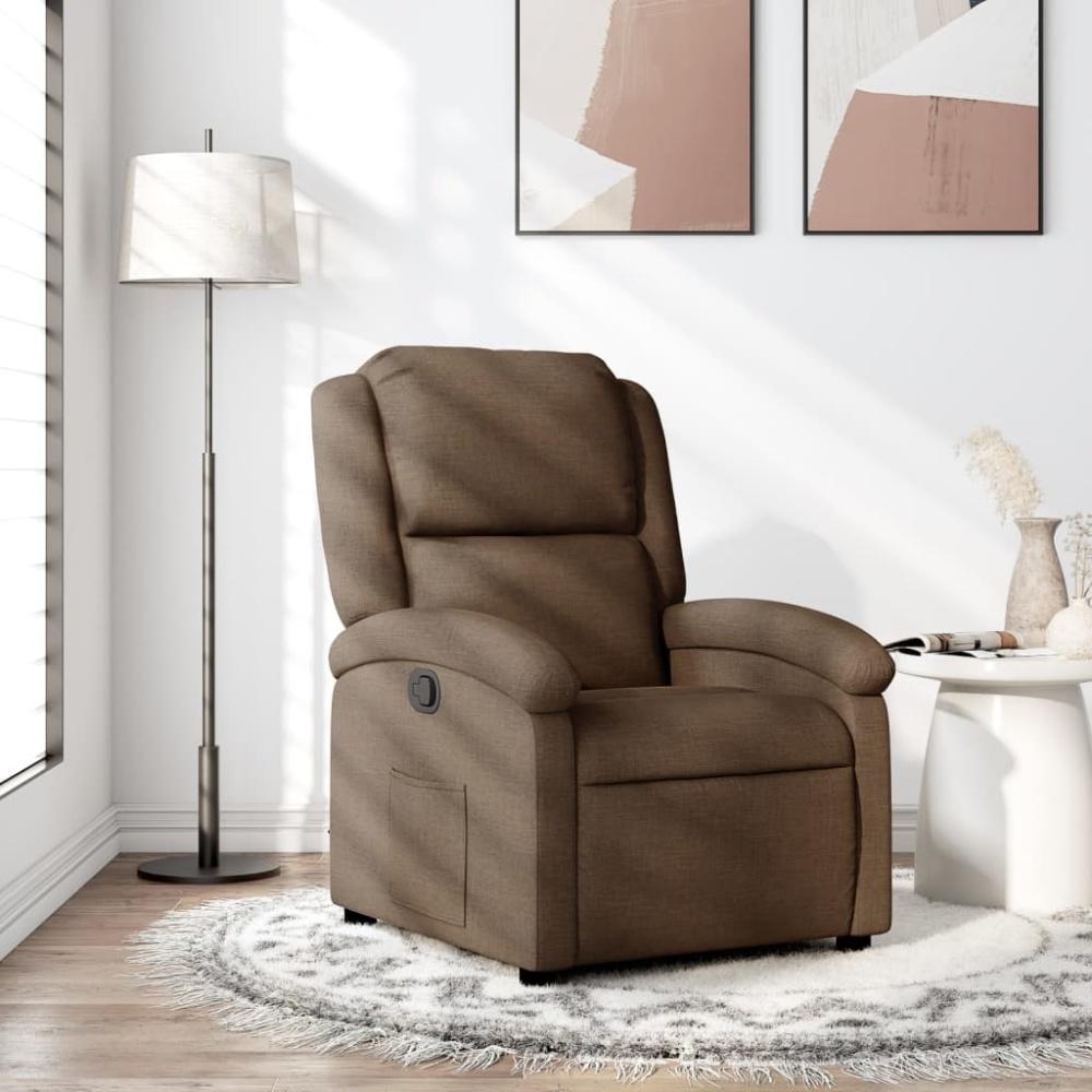 vidaXL Relaxsessel Braun Stoff 371755 Bild 1