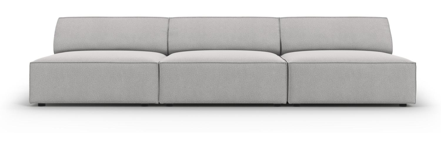 Micadoni 3-Sitzer Sofa Jodie Light Grey Bild 1