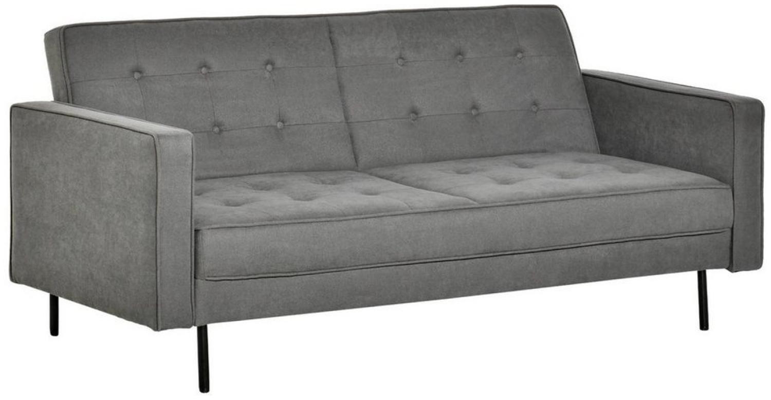 HOMCOM Schlafsofa 3-Sitzer Schlafcouch mit Schlaffunktion, Bettsofa 1 Teile, Eukalyptusholz Baumwolle Grau 185 x 91 x 78,5 cm Bild 1