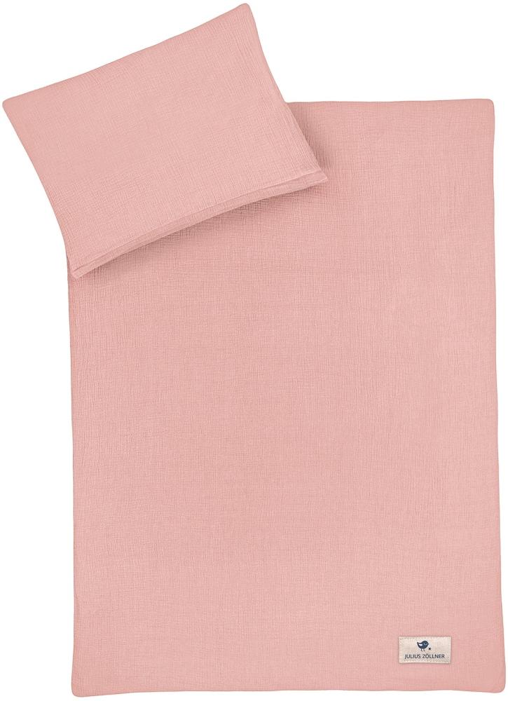 Bettwäsche aus Baumwollmusselin, Dusty Rose Bild 1