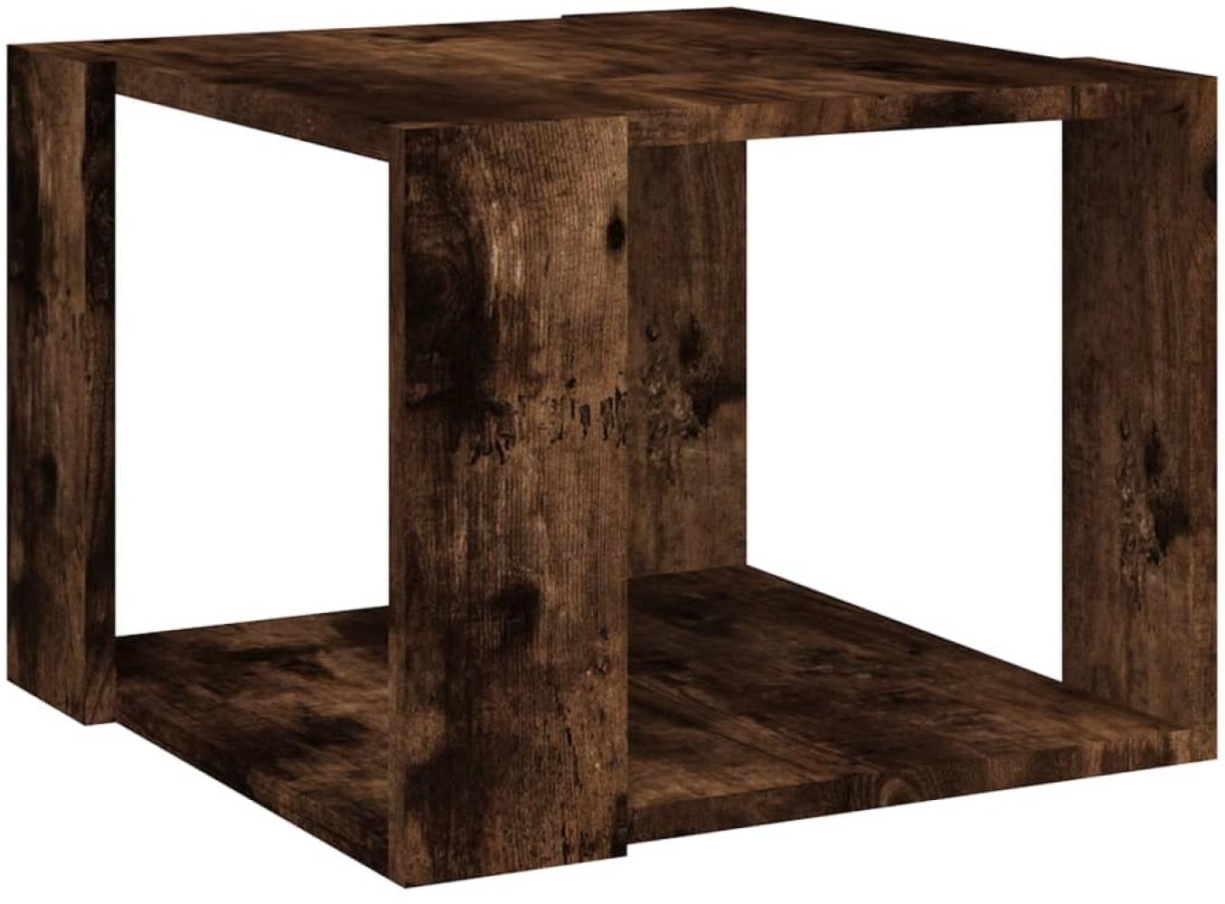 vidaXL Couchtisch Räuchereiche 40x40x30 cm Holzwerkstoff 815168 Bild 1