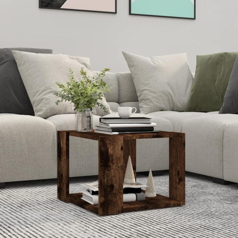 vidaXL Couchtisch Räuchereiche 40x40x30 cm Holzwerkstoff 815168 Bild 1