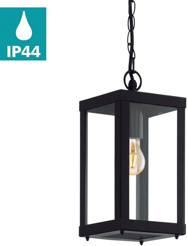 Eglo 94788 Aussenleuchte Hängeleuchte 1-flammig E27 SCHWARZ/KLAR ALAMONTE 1 Bild 1
