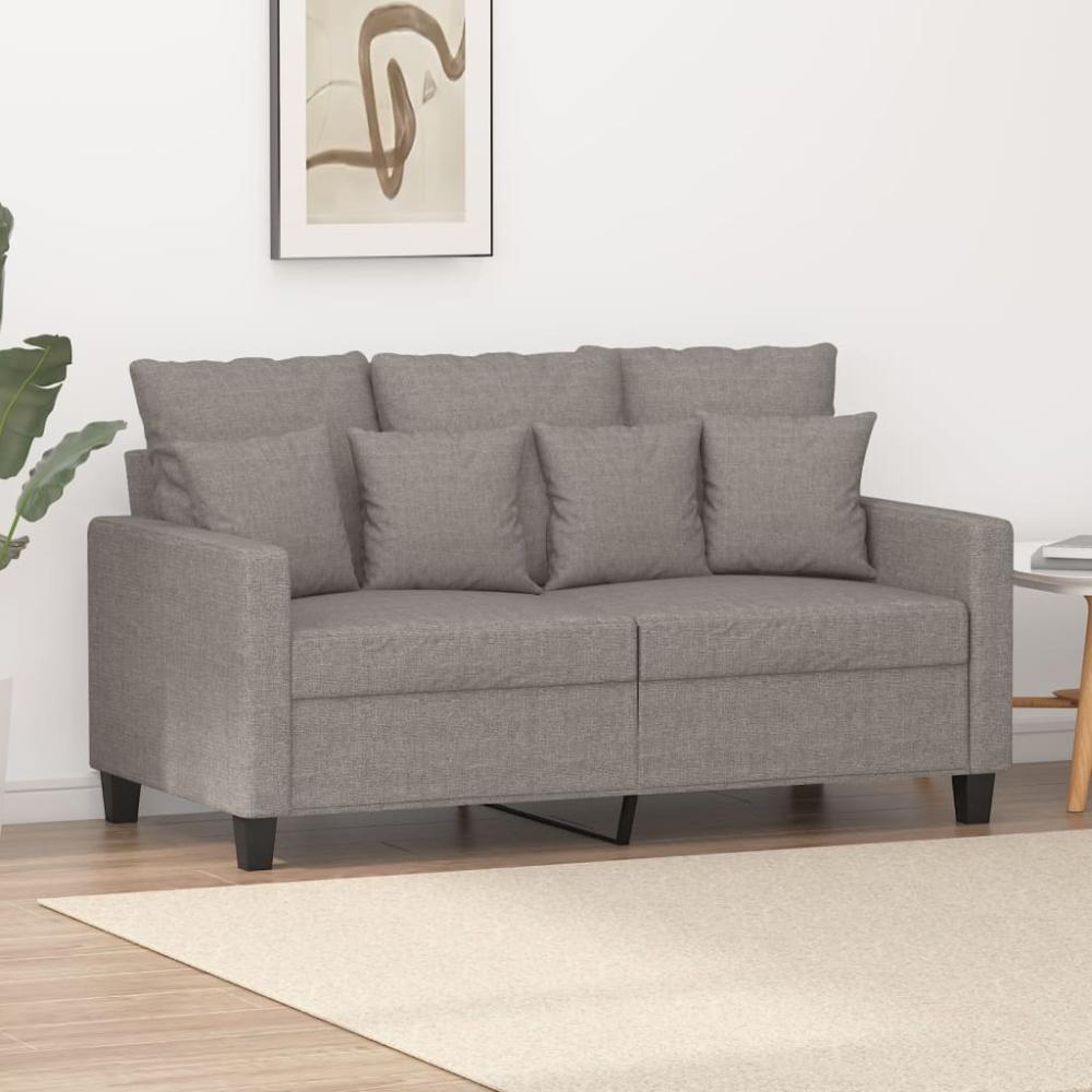 vidaXL 2-Sitzer-Sofa Taupe 120 cm Stoff 359266 Bild 1