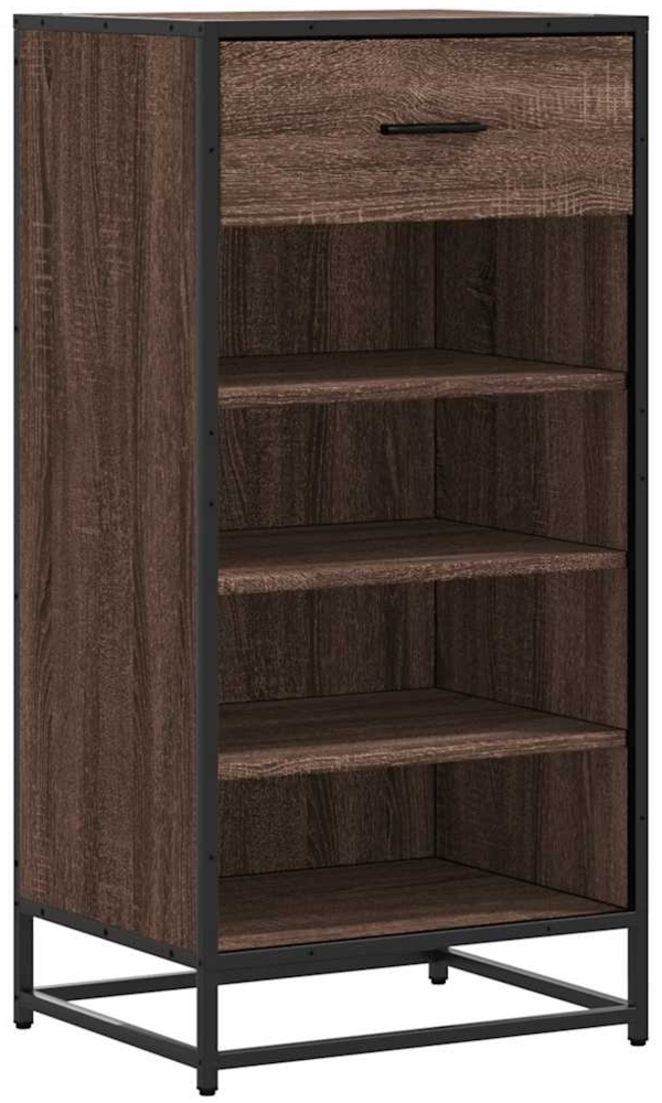 vidaXL Schuhregal Braun Eichen-Optik 48x38x97,5 cm Holzwerkstoff 849213 Bild 1