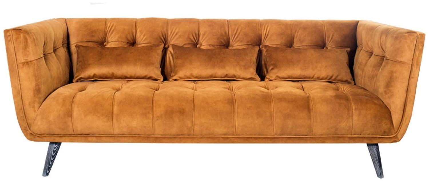 Clubsofa Woodbrook 3-Sitzer velvet-brown samt Bild 1