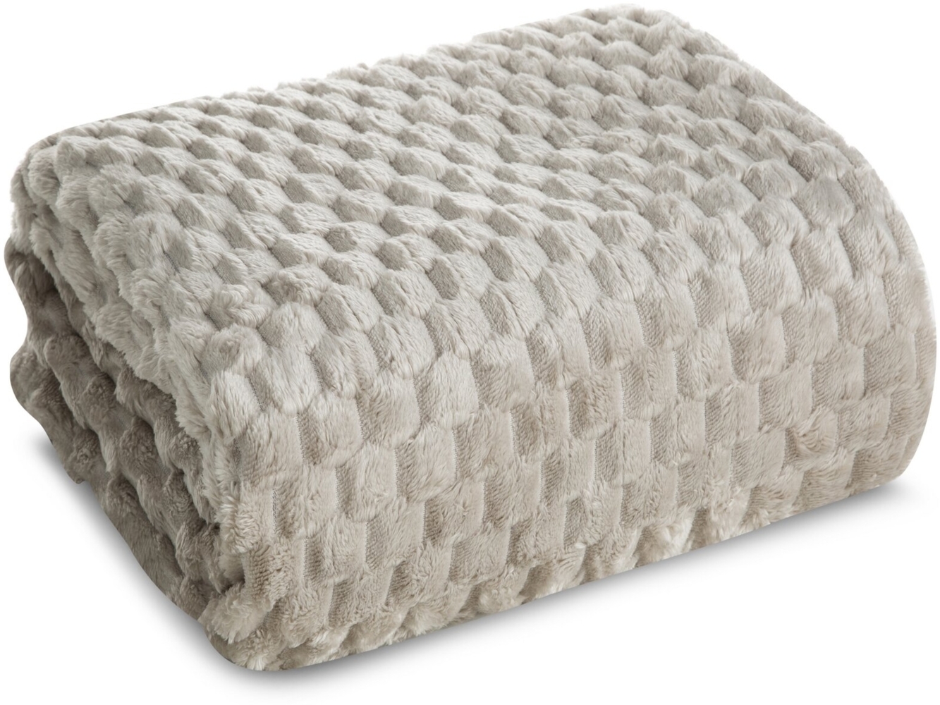 Wohndecke Kuscheldecke Decke MICROFASER Sofadecke Tagesdecke CINDY6 170X210 cm beige Bild 1