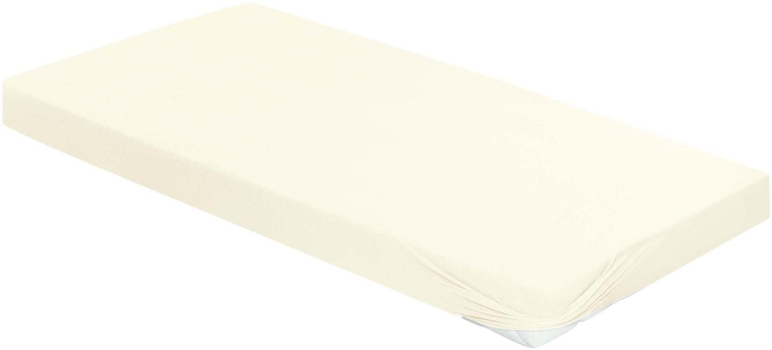 Irisette Kuschel-Jersey Spannbetttuch Vesuv-T 0012 creme 150x200 cm 12-81 creme Bild 1