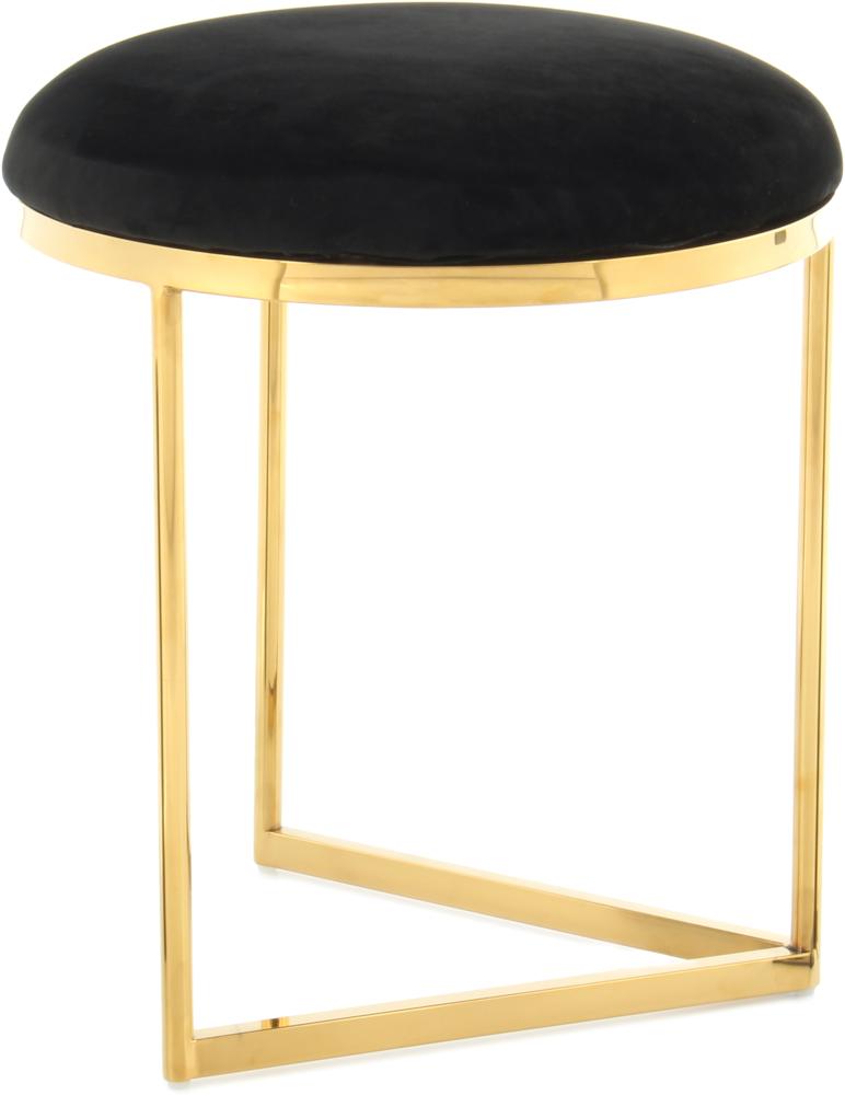 Hocker Wynona 325 Schwarz / Gold Bild 1