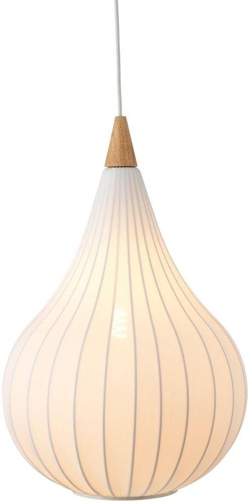 Halo Design 746279 Pendelleuchte Drops Textile 38cm Weiß Bild 1