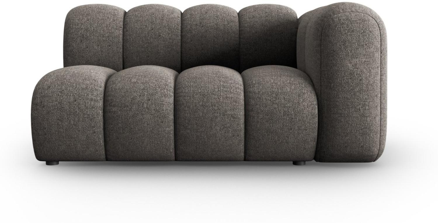 Micadoni Modulares Sofa Lupine 2-Sitzer Rechts Chenille Grau Bild 1