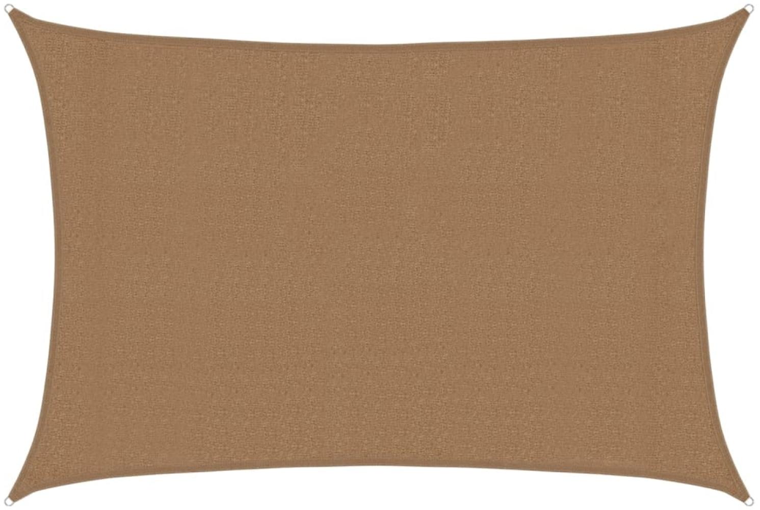 vidaXL Sonnensegel 160 g/m² Taupe 3x4,5 m HDPE 311403 Bild 1