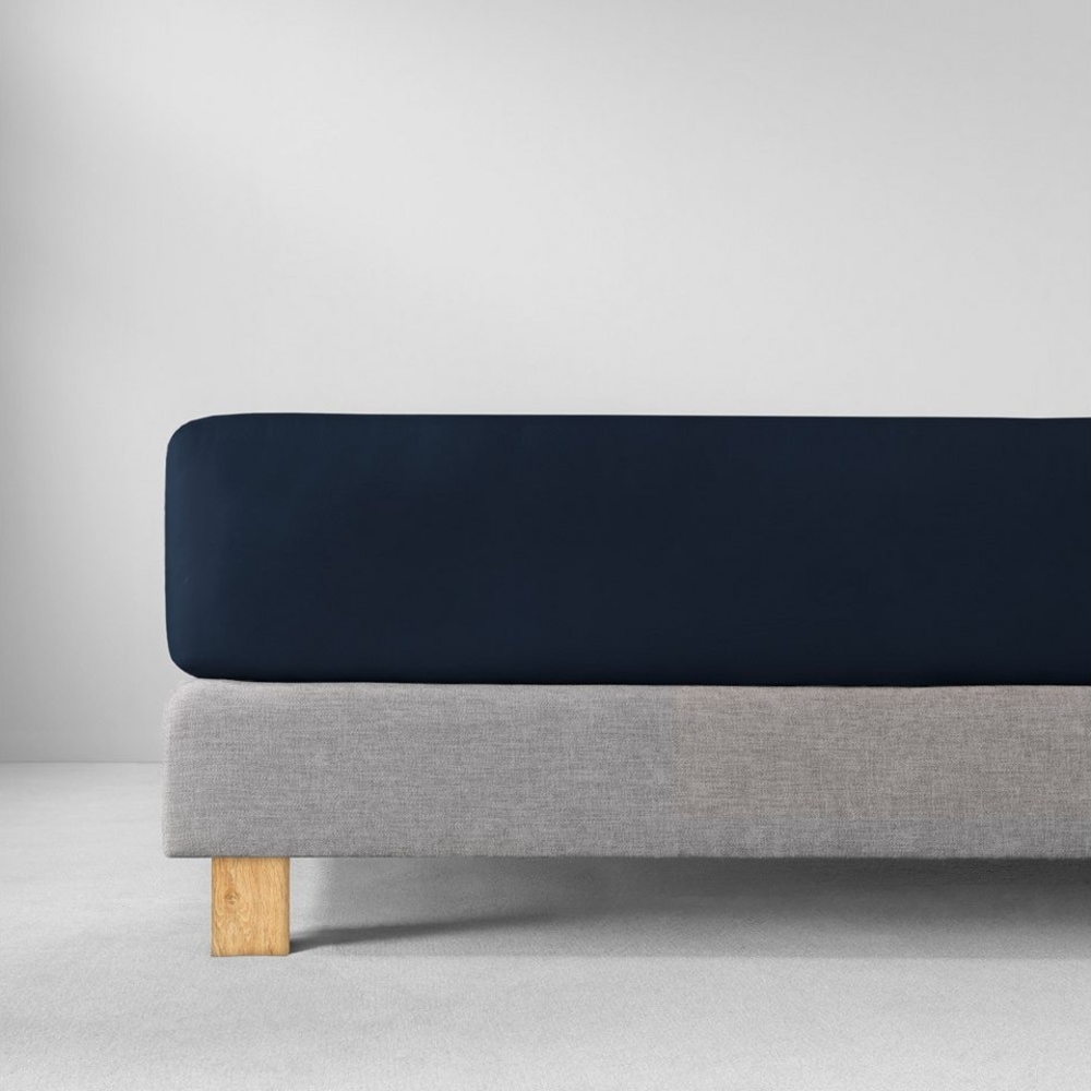 Estella Fein-Jersey / Single 1 teilig Spannbetttuch 200x200 cm Spannbettlaken indigo Bild 1