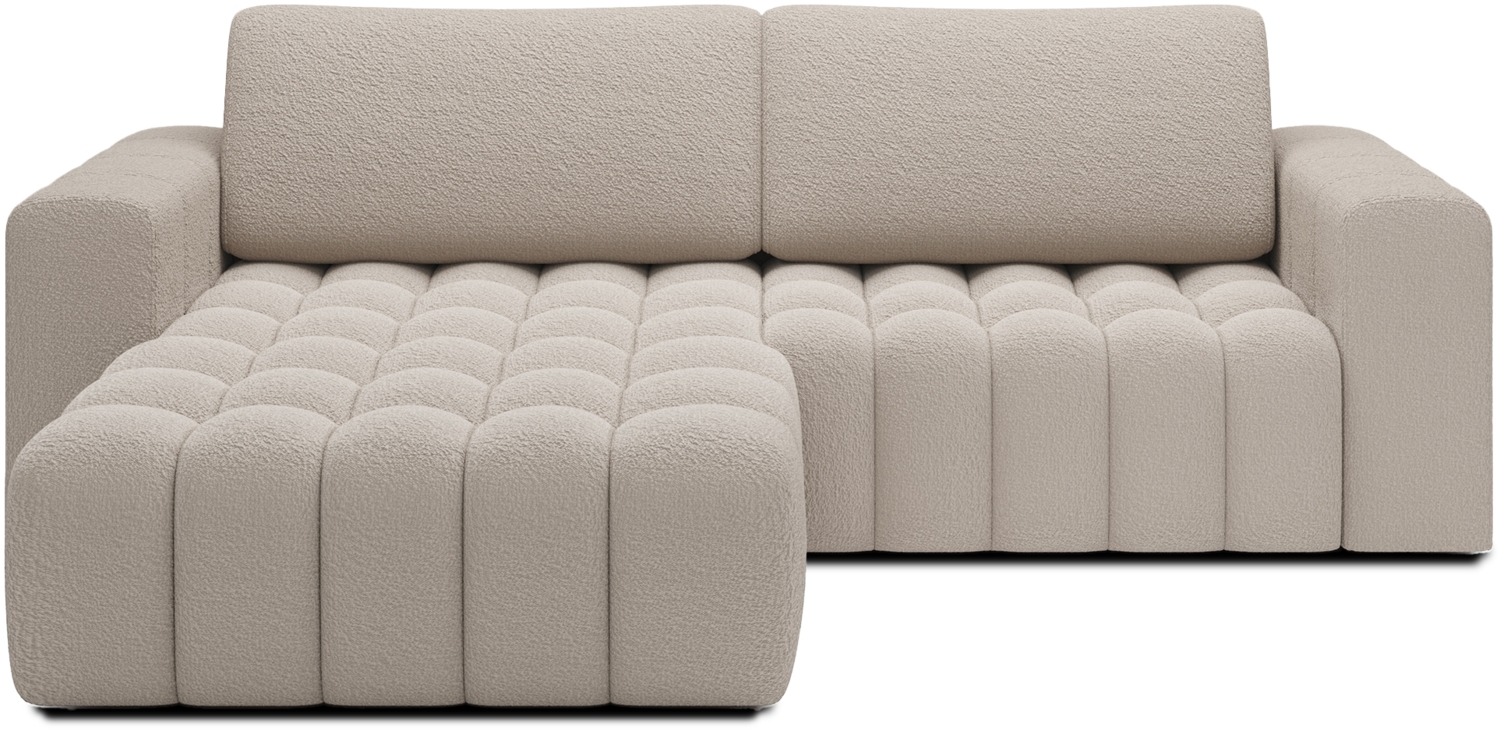 Eltap 'Bonett' Ecksofa mit Schlaffunktion, 92 x 175 x 250 cm, Taupe, Links Bild 1