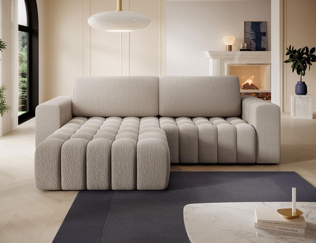 Eltap 'Bonett' Ecksofa mit Schlaffunktion, 92 x 175 x 250 cm, Taupe, Links Bild 1