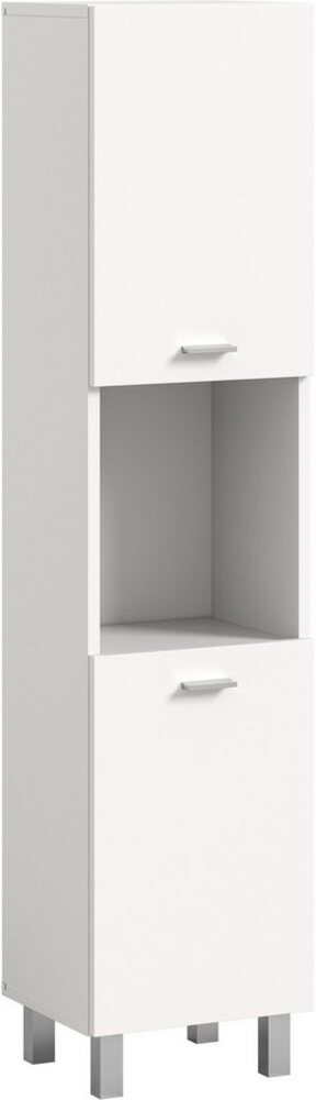 welltime Hochschrank Tampa, Höhe 125cm, hängend oder stehend montierbar Badschrank, Bad-Hängeschrank, Badezimmer, Bad-Möbel Bild 1