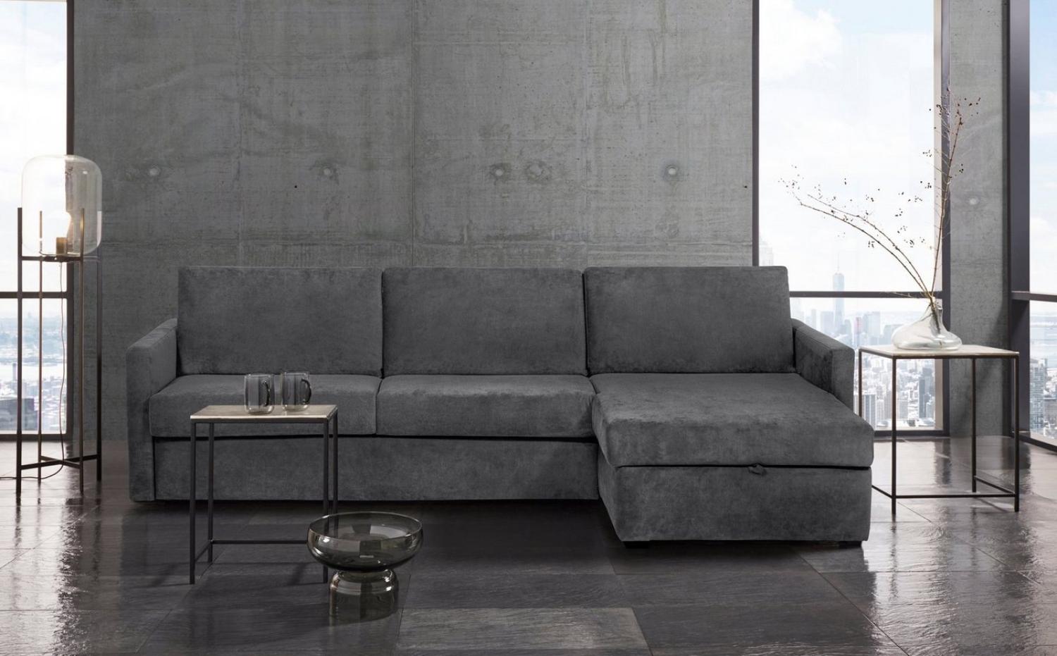 Places of Style Schlafsofa GOLDPOINT Ecksofa 264 cm, Liegefläche (140/200cm), L-Form, Bettfunktion, Bonell-Federkernmatratze und Dauerschläfer-Funktion Bild 1