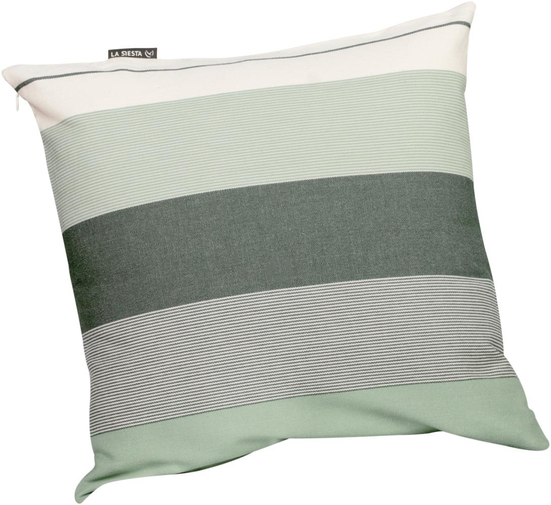 La Siesta Kissenbezug Cariño 50x50 cm Bio-Baumwolle 15 Farben zur Auswahl olive Bild 1